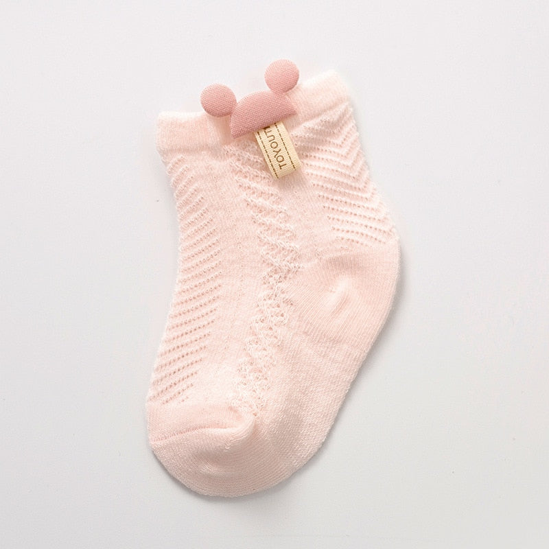 Thin Baby Socks Summer Breathable Mesh Socks Newborn Toddler Cartoon Boys Socks Princess Girls Clothing Accessories  0-2Y | TageUnlimited