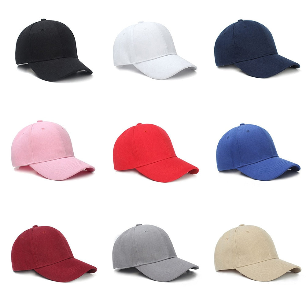 Unisex Hat Plain Curved Sun Visor Hat Outdoor Dustproof Baseball Cap Solid Color Fashion Adjustable Leisure Caps Men Women | TageUnlimited