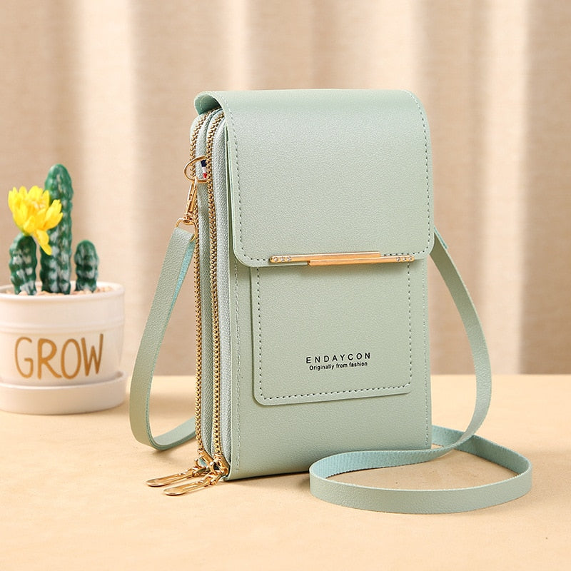 3 Style Women Bags Soft Leather Wallets Touch Screen Cell Phone Purse Crossbody Shoulder Strap Handbag for Lady | TageUnlimited