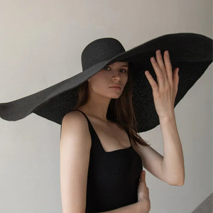 70cm Oversized  Wide Brim Sun Hat Travel  Large UV Protection Beach Straw Hats Women's Summer Floppy Foldable Chapeaux Wholesale | TageUnlimited