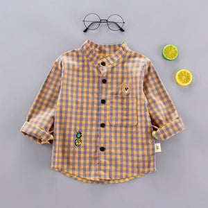 IENENS Spring Thin Shirts Baby Boys Long Sleeve Striped Print Shirts Kids Tops Tees Shirts Casual Blouse | TageUnlimited