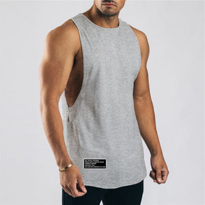 Cotton Workout Gym Tank Top Mens Muscle Sleeveless Sportswear Shirt Stringer Fashion Clothing Bodybuilding Singlets Fitness Vest | TageUnlimited