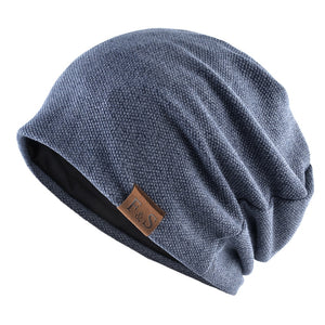 Men Women  Winter Warm Beanies Skullies Knitted Solid Casual Brand Soft Knitting Hat Outdoor Plus Velvet | TageUnlimited