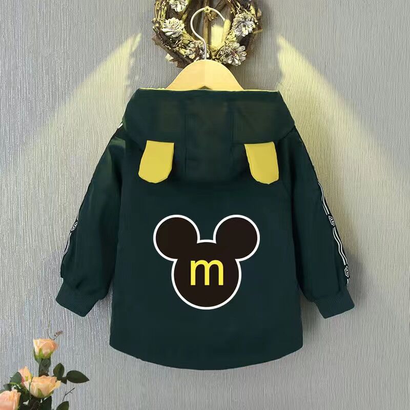 Spring Baby Boys Girls Coats Cartoon Mickey Zipper Hoodies Jacket For Kids Sweatshirt Children Windbreaker Outerwear 1-6 Years | TageUnlimited