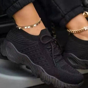 Mesh Breathable Women Casual Sneakers Lace-up Vulcanized Shoes Ladies Platform Sneakers Female Shoes Plus Size Zapatos De Mujer | TageUnlimited