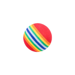 Rainbow EVA Cat Toys Ball Interactive Cat Dog Play Chewing Rattle Scratch EVA Ball Training Balls Pet Toys Supplies | TageUnlimited