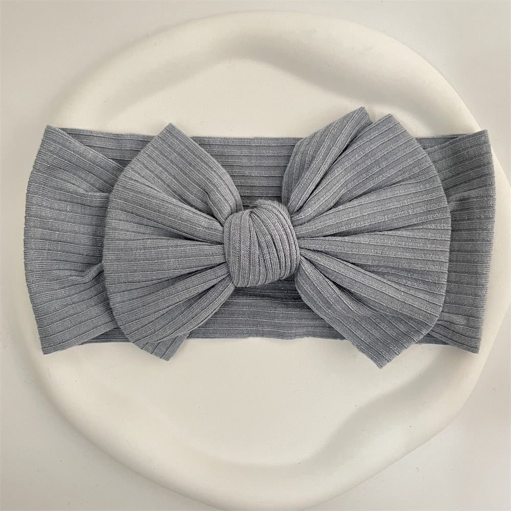 New Colors Knit Baby Headbands Rib Bow Elastic Soft Newborn Headbands for Baby Girl Children Turban Infant Kids Hair Accessories | TageUnlimited