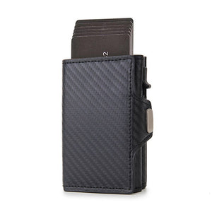Rfid Carbon Fiber Card Holder Men Wallets Slim Thin Coin Pocket id Bank Credit Cardholder Case Aluminum Minimalist Smart Wallet | 0 | TageUnlimited