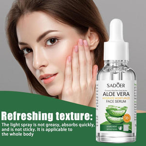 30ml Aloevera Face Serum Hydrating Aloevera Essence For Men And Women Anti Acne Aloe Essence Neck &amp; Facial Nourishing Skin Care | TageUnlimited