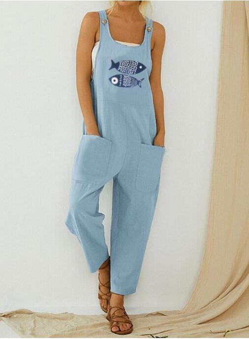 Jump Suits for Women Fashion Jumpsuits Casual Cotton Linen Women Clothing Best Seller Vetement Femme Ropa Mujer Bodysuits New | TageUnlimited