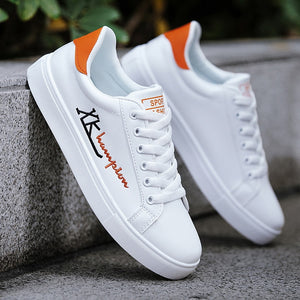 Men Casual Shoes Lightweight Breathable Men Shoes Flat Lace-Up Men Sneakers White Business Travel Unisex Tenis Masculino | TageUnlimited