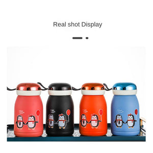 Double Layer Handy Cup Super Cute Feeding Cups Ins 14.3x7.8cm Gift Cup Kitchen Accessories Small Fresh Water Cup. | TageUnlimited