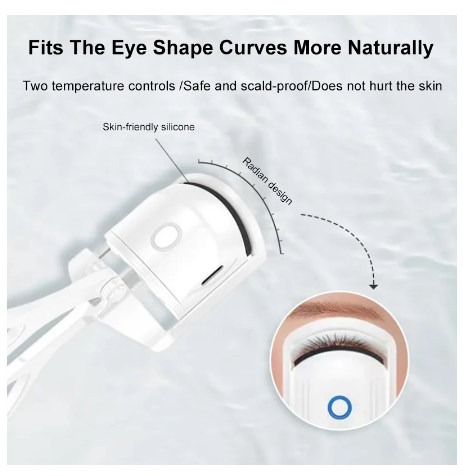 Eyelash Curler Portable Electric Heated Comb Eye Lash Perm Long Lasting Eyelashes Curls Thermal Eyelash Curler Makeup Tools. | TageUnlimited