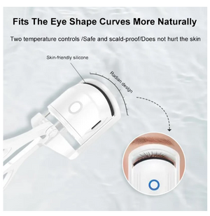 Eyelash Curler Portable Electric Heated Comb Eye Lash Perm Long Lasting Eyelashes Curls Thermal Eyelash Curler Makeup Tools. | TageUnlimited