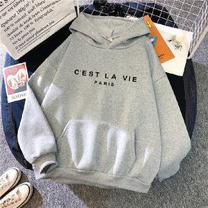 Streetwear Hoodies Letter Printed Women Sweatshirt Autumn Winter Long Sleeve Harajuku Pullovers Hooded Sweater sudadera mujer | 0 | TageUnlimited