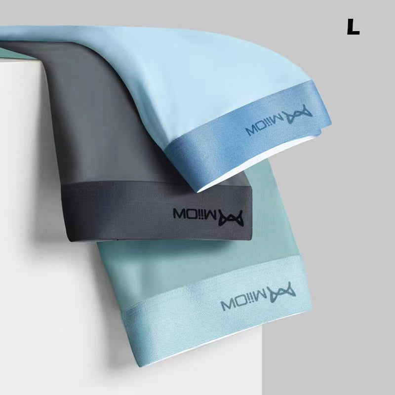 High Quality 3pcs/set Graphene Men Underwear Panty Man Boxer Shorts AAA Antibacterial Ice Silk Panties Men&#39;s Breather Underpants | TageUnlimited