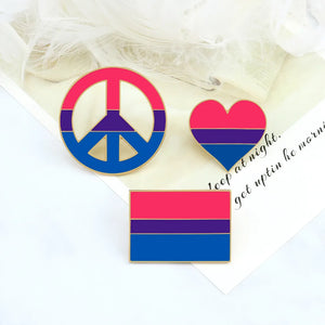 LGBTQ Custom Enamel Pins Pride Lesbian Gay Rainbow Flag Brooch Pansexual Asexual Bisexual Transgender Symbol Heart Badge Jewelry