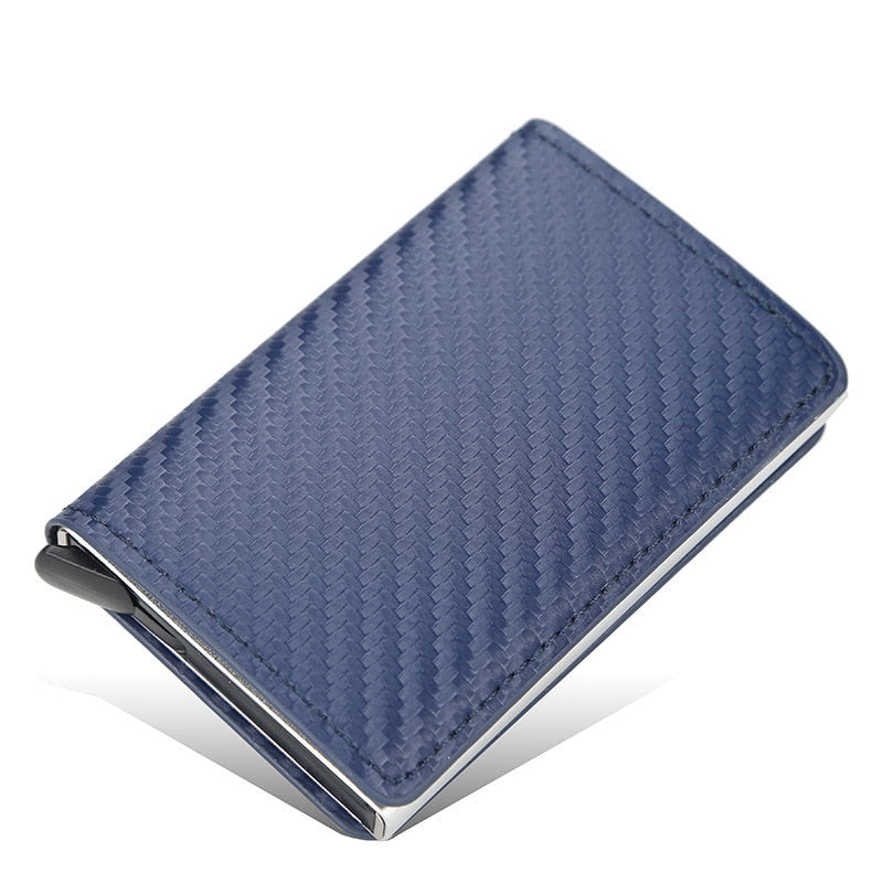 Credit Card Holder Wallet Men Women RFID Aluminium Bank Cardholder Case Vintage Leather Wallet with Money Clips | TageUnlimited