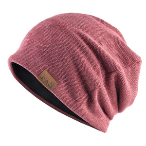 Men Women  Winter Warm Beanies Skullies Knitted Solid Casual Brand Soft Knitting Hat Outdoor Plus Velvet | TageUnlimited