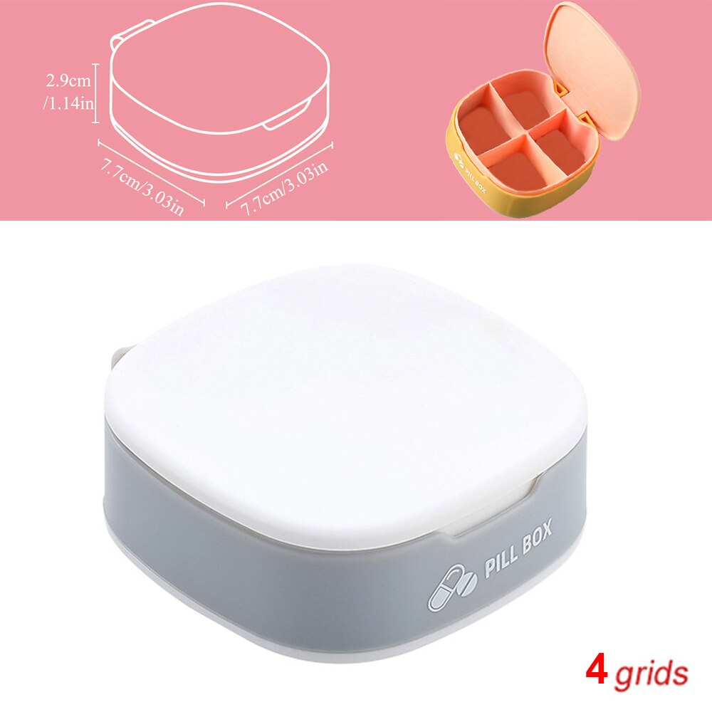 Tcare Travel Pill Organizer Moisture Proof Pills Box for Pocket Purse Daily Pill Case Portable Medicine Vitamin Holder Container | TageUnlimited
