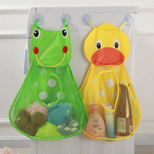 Baby Bath Toys Cute Duck Frog Mesh Net Toy Storage Bag Strong Suction Cups Bath Game Bag Bathroom Organizer Water Toys for Kids | TageUnlimited
