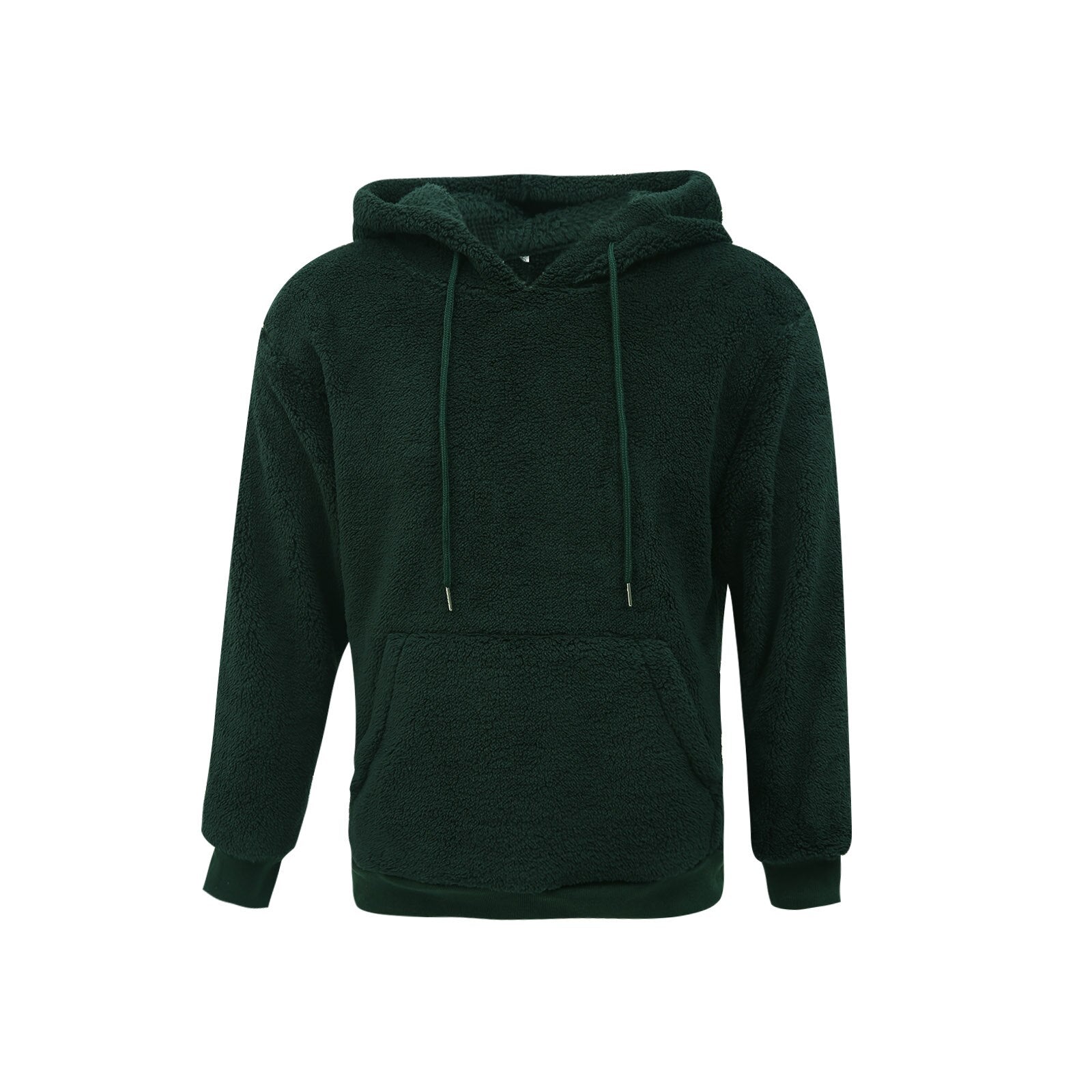 New Autumn and Winter Warm Men´s Wool Hooded Sweatshirts Letter Print Hooded Pullover Kangaroo Pocket Hooded Fleece Sweatshirts | TageUnlimited