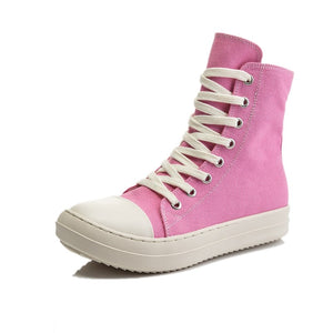 Fashion Women Black Sneakers  Chaussure Femme Women Sneakers Zipper Canvas Casual Shoes Woman Spring Ladies Shoe | TageUnlimited