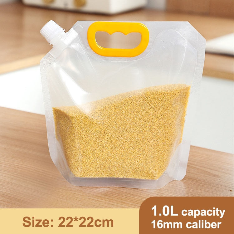 Grains Storage Packaging Bag Cereals Moisture Insect Proof Sealed Bag Thickened Portable Food Rice Bean Container Nozzle Bag | TageUnlimited
