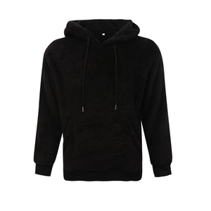 New Autumn and Winter Warm Men´s Wool Hooded Sweatshirts Letter Print Hooded Pullover Kangaroo Pocket Hooded Fleece Sweatshirts | TageUnlimited