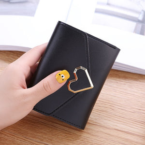 Fashion Women Wallets Leather Female Purse Mini Hasp Solid Multi-Cards Holder Coin Short Wallets Slim Small Wallet Zipper Hasp | TageUnlimited