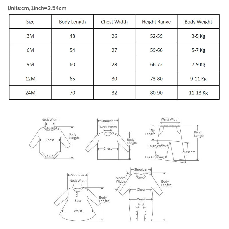 Newborn Baby Boy Clothes Long Sleeve Layette Pajamas Gender Neutral Girls Footies Autumn Winter Warm Infant Pajamas 3-24 Months