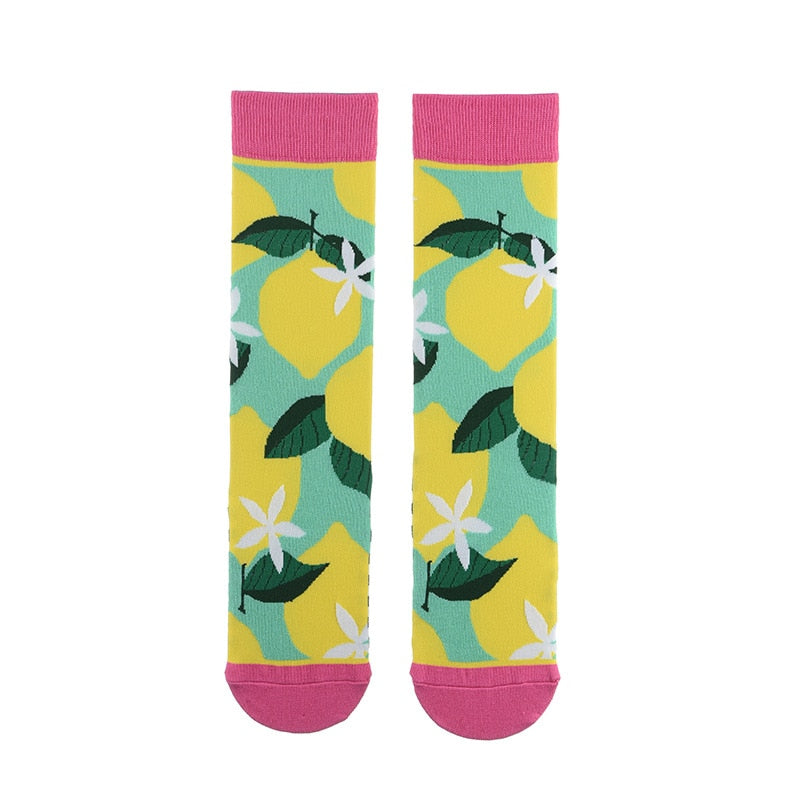 Autumn and winter socks women stockings plant cactus graffiti cotton socks personality fashion straight trendy socks | TageUnlimited