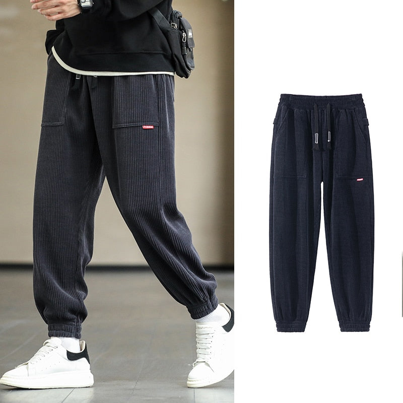New Autumn Winter Corduroy Sweatpants Men Baggy Joggers Fashion Streetwear Loose Casual Harem Pants Plus SIze 8XL | 0 | TageUnlimited