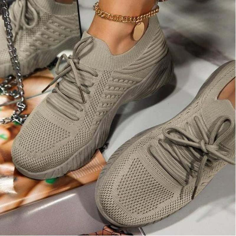 Mesh Breathable Women Casual Sneakers Lace-up Vulcanized Shoes Ladies Platform Sneakers Female Shoes Plus Size Zapatos De Mujer | TageUnlimited