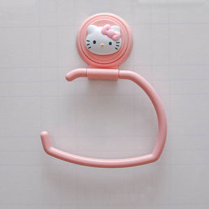 Cartoon Kids Towel Rack Sanrio Cinnamoroll Punch-Free Bathroom Tissue Rack My Melody Handy Towel Rack Kitchen Railing | TageUnlimited