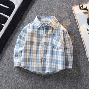 IENENS Spring Thin Shirts Baby Boys Long Sleeve Striped Print Shirts Kids Tops Tees Shirts Casual Blouse | TageUnlimited