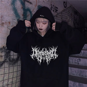 New Gothic Oversized Hoodie Long Sleeve eater Men and Women Aesthetic Hip Hop Retro Friends Winter Men&#39;s Sweater | 0 | TageUnlimited