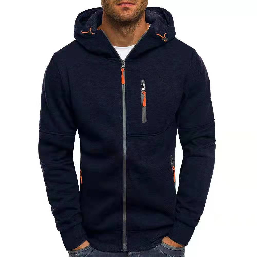 Brand New Men Hoodies Sweatshirts Leisure Cardigan Men Hooded Pullovers Jacquard Casual Man Hoody Sweatshirt Jackets | TageUnlimited