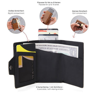 Rfid Carbon Fiber Card Holder Men Wallets Slim Thin Coin Pocket id Bank Credit Cardholder Case Aluminum Minimalist Smart Wallet | 0 | TageUnlimited