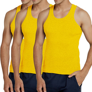 Hot Sale 3pcs / 100% Cotton Mens Sleeveless Tank Top Solid Muscle Vest Undershirts O-neck Gymclothing Tees Whorl Tops | TageUnlimited