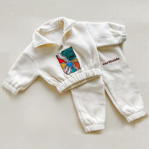 Winter Warm Boys Clothing Sets Thicken Half-Zip Fleece Jacket + Pant Baby Boy Tracksuit Kids Clothes Toddler Girl Clothes Outfit | TageUnlimited