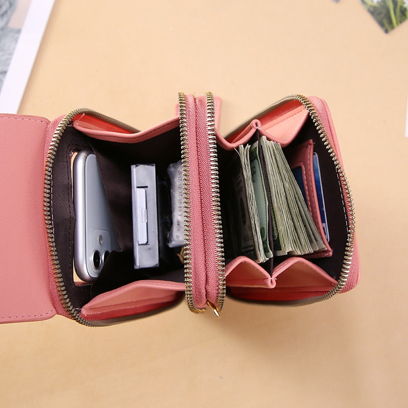3 Style Women Bags Soft Leather Wallets Touch Screen Cell Phone Purse Crossbody Shoulder Strap Handbag for Lady | TageUnlimited