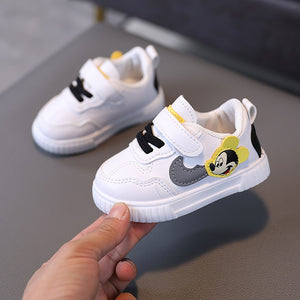 White Casual Shoes For Baby Boy Girl Brand Children Sneaker Mickey Mouse White Kids Sports Shoes Toddler Walking Shoes 0-3 Year | TageUnlimited