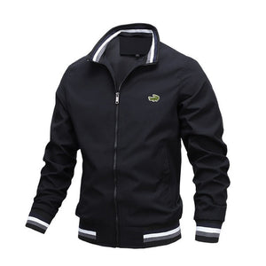 Autumn and Winter Men Stand Collar Casual Zipper Jacket Outdoor Sports Coat Windbreaker Jacket for Men | TageUnlimited