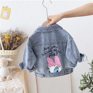 Fashion Cartoon Daisy Denim Jacket For Girls Coat Spring Autumn Children Outerwear Kids Casual Jackets Costume 2-7 Years | Kid's Jeans | TageUnlimited