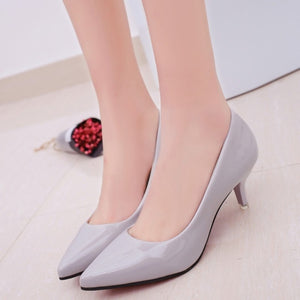 Female Pumps Nude Shallow Mouth Women Shoes Fashion Office Work Wedding Party Shoes Ladies Low Heel Shoes Woman Autumn | TageUnlimited