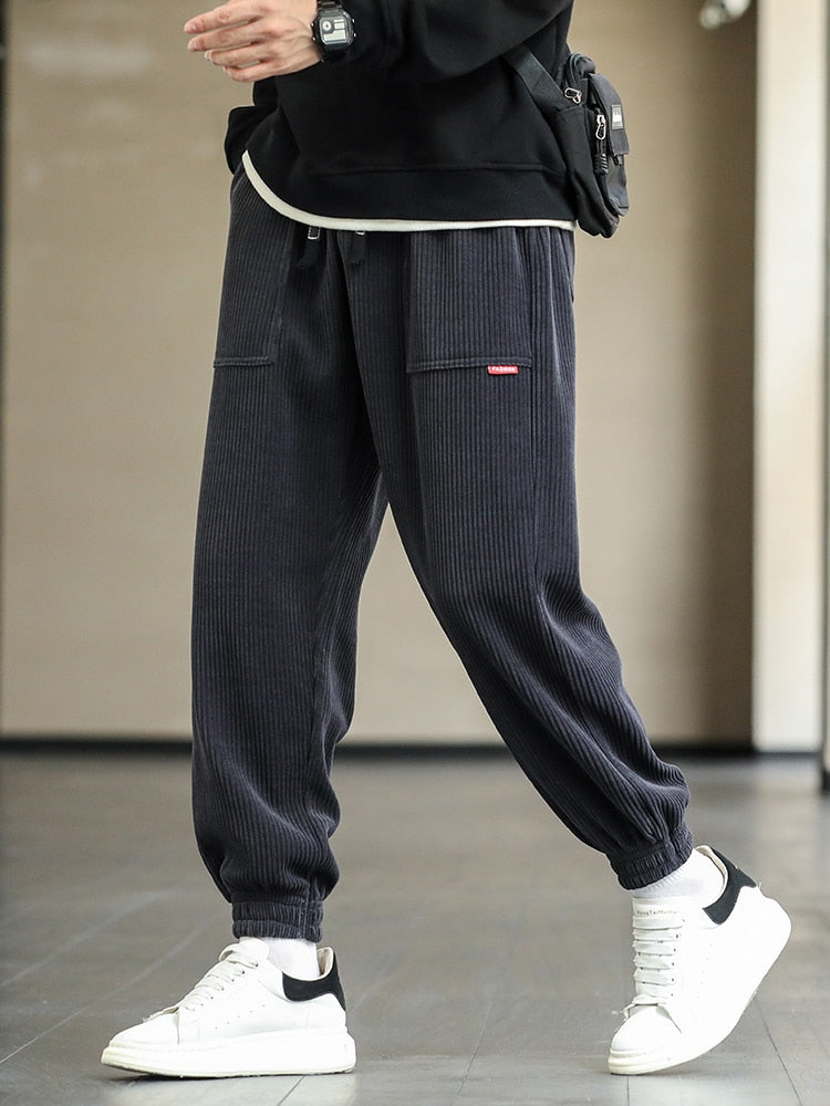 New Autumn Winter Corduroy Sweatpants Men Baggy Joggers Fashion Streetwear Loose Casual Harem Pants Plus SIze 8XL | 0 | TageUnlimited