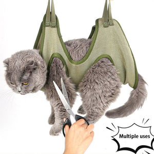 Cat Grooming nail cutting anti scratch bite fixed bag bath Trimming Restraint Bag Pet Beauty hammock hanging Pet Supplies Set | TageUnlimited
