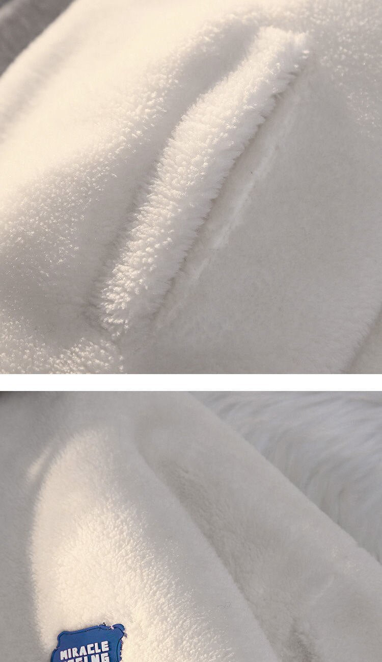 Winter Thick Warm Padded Women's Jackets Lambwool Patchwork Hoodies Solid Color Retro Loose Hooded Sweatshirt Sweater | TageUnlimited