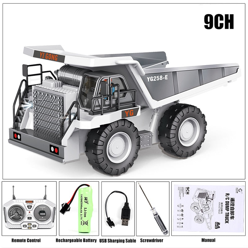 RC Car Children Toys Remote Control Car Toys For Boys Radio Control Excavator Dump Truck Bulldozer Electric car Kids Toys Gift | TageUnlimited